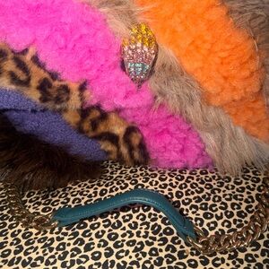 Kurt Geiger Multicolor Faux Fur Crossbody Bag